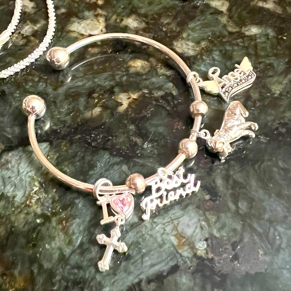 Silver charm bracelet and necklace - Picture 10 of 10